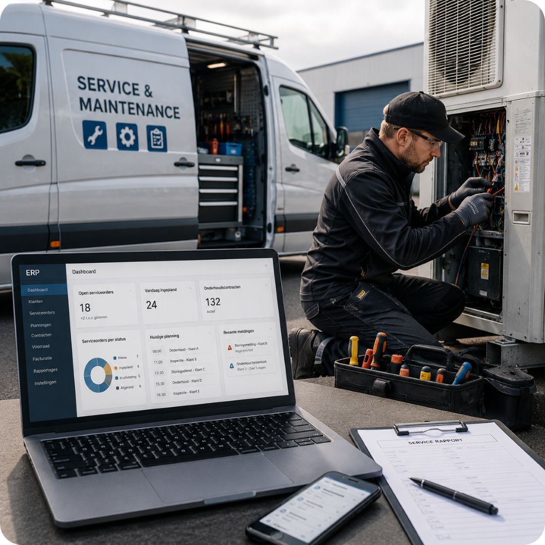 erp voor service en onderhoudsbedrijven